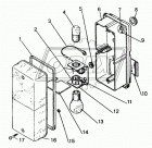 90-01.1 Рассеиватель переднего фонаря МТЗ бело-оранжевый 180х80х45 РУДЕНСК